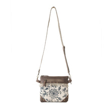 Load image into Gallery viewer, Myra Bag Inkwild Vintage Ivory Fringe Crossbody Bag