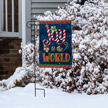 Load image into Gallery viewer, Briarwood Lane Joyous World Double-Sided Christmas Garden Flag