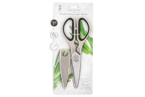 Core Kitchen Taupe Kitchen Shears w/ Sheath