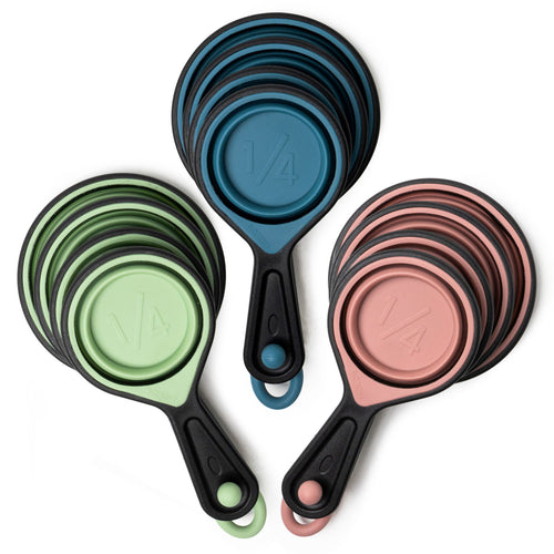 Krumbs Kitchen 4-Piece Silicone Collapsible Measuring Cups