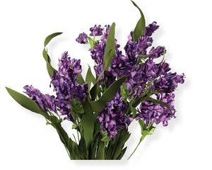 Lavender Lilac Silk Floral Bouquet