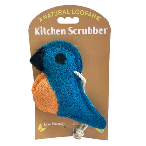 Loofah-Art Blue Bird Loofah Scrubber