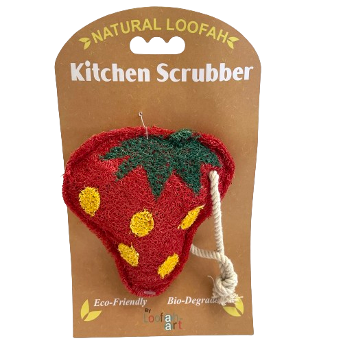 Loofah-Art Strawberry Loofah Scrubber