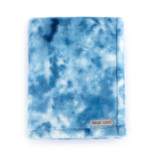 Load image into Gallery viewer, Muk Luks Super Soft 50&quot; x 60&quot; Blue Tie Dye Throw Blanket