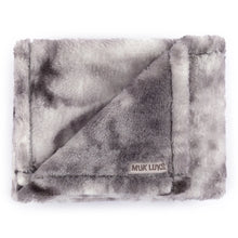 Load image into Gallery viewer, Muk Luks Super Soft 50&quot; x 60&quot; Grey Tie Dye Throw Blanket