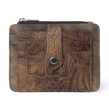 Load image into Gallery viewer, Myra Bag Driftwood Cove Embossed Leather Credit Card Holder
