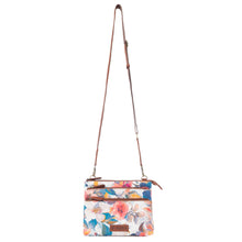 Load image into Gallery viewer, Myra Bag Painted Ivory Maple Ridge Cotton &amp; Leather Crossbody Bag