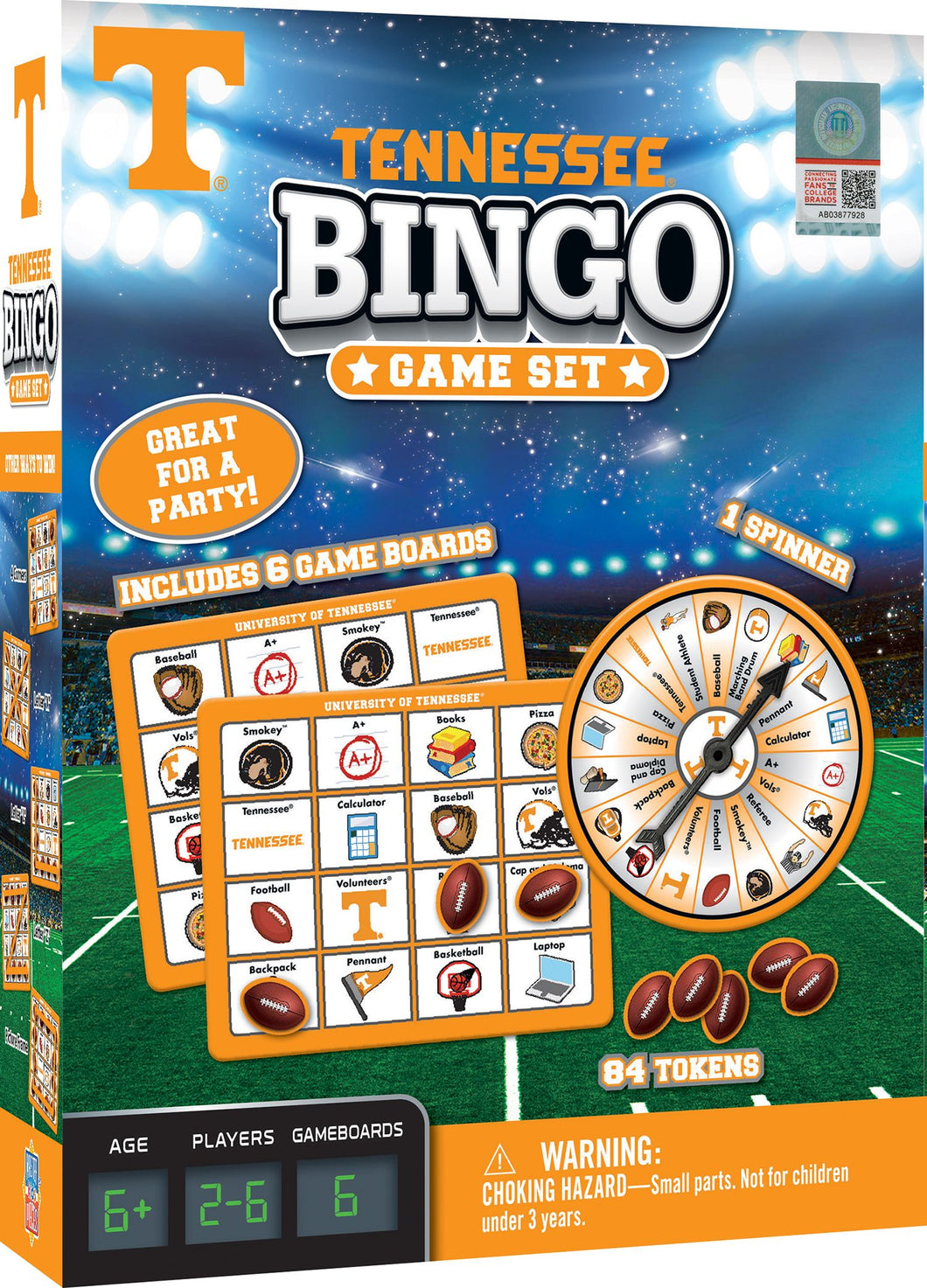 NCAA University of Tennessee Bingo Game Set