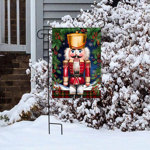 Briarwood Lane Wooden Nutcracker Christmas Garden Flag