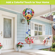 Load image into Gallery viewer, Briarwood Lane Pansy Trio Hot Air Balloon Wind Twister