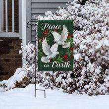 Load image into Gallery viewer, Briarwood Lane Peace On Earth Garden Flag