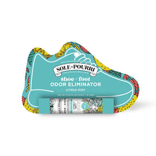 Load image into Gallery viewer, Sole-Pourri Citrus Mint Travel Size Shoe + Foot Odor Eliminator