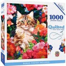 Load image into Gallery viewer, Quilted Flower Garden Hiding 1000 Piece Quilted Puzzle