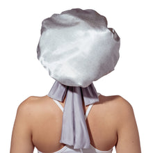 Load image into Gallery viewer, Lemon Lavender Snooze Control Satin Sleep Bonnet
