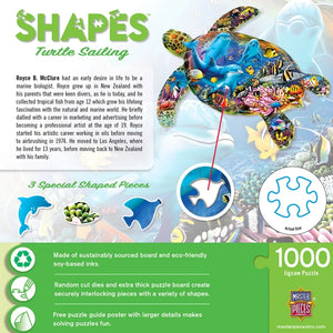 Turtle Sailing 1000 Piece Shaped Puzzle