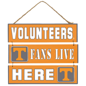 Tennessee Volunteers Fans Live Here Sign