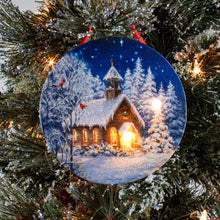 Load image into Gallery viewer, The Chapel LED Canvas Picture Ornament