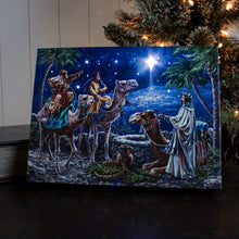 Load image into Gallery viewer, The Magi 8x6 Lighted Tabletop Canvas Picture