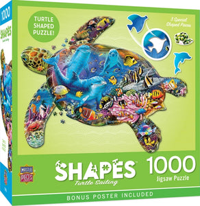 Turtle Sailing 1000 Piece Shaped Puzzle