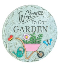 Load image into Gallery viewer, Welcome Spring Floral Stepping Stone
