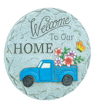 Load image into Gallery viewer, Welcome Spring Floral Stepping Stone
