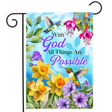 Load image into Gallery viewer, Briarwood Lane All Things Are Possible Garden Flag