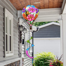 Load image into Gallery viewer, Briarwood Lane Zinnias in Bloom Hot Air Balloon Wind Twister