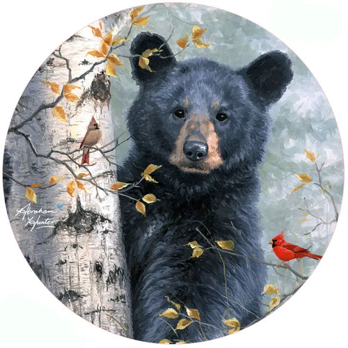 Forest Friends Black Bear Non-Slip Silicone Jar Opener