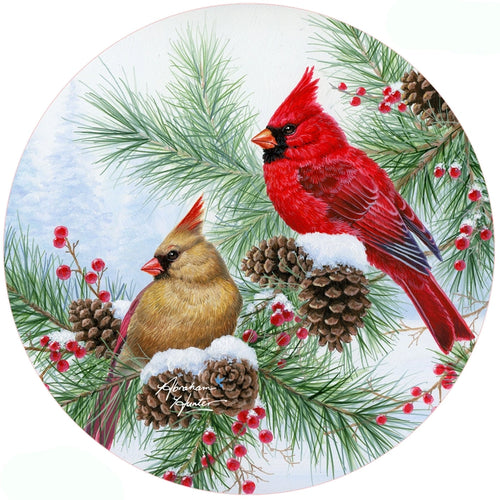 Tis the Season by Abraham Hunter Winter Birds Non-Slip Silicone Jar Opener