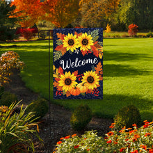 Load image into Gallery viewer, Briarwood Lane Autumn Sunflowers Welcome Garden Flag