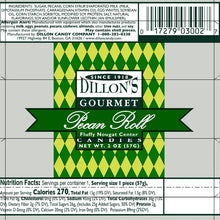 Load image into Gallery viewer, Dillon&#39;s Gourmet Pecan Roll Log, 4oz.