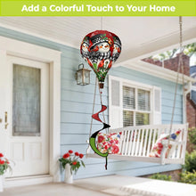 Load image into Gallery viewer, Briarwood Lane Snowman with Cardinals Hot Air Balloon Wind Twister