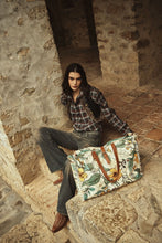 Load image into Gallery viewer, Myra Bag Light Green Lovely Florals Weekender Bag