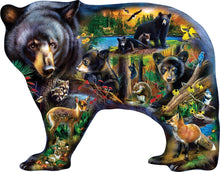 Load image into Gallery viewer, Wildlife of the Woods 1000 Piece Bear Shaped Puzzle