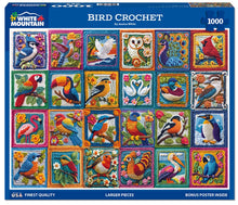 Load image into Gallery viewer, White Mountain Bird Crochet 1000 Piece Jigsaw Puzzle