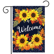Load image into Gallery viewer, Briarwood Lane Autumn Sunflowers Welcome Garden Flag