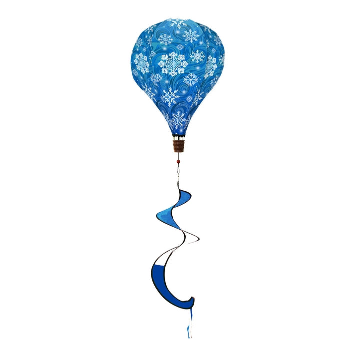 Briarwood Lane Let It Snow Snowflake Hot Air Balloon Wind Twister