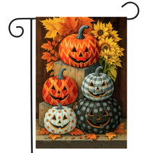 Load image into Gallery viewer, Briarwood Lane Patterned Pumpkin Patch Garden Flag