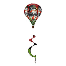 Load image into Gallery viewer, Briarwood Lane Snowman with Cardinals Hot Air Balloon Wind Twister