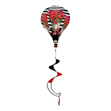Load image into Gallery viewer, Briarwood Lane Striped Geraniums Hot Air Balloon Wind Twister