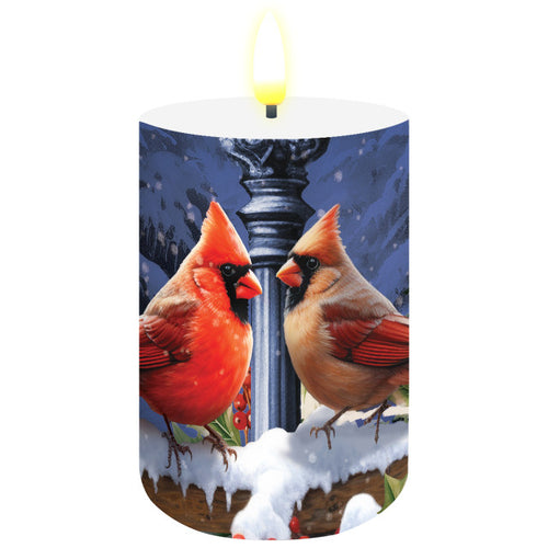 Briarwood Lane Winter Glow Cardinals LED Flameless Candle