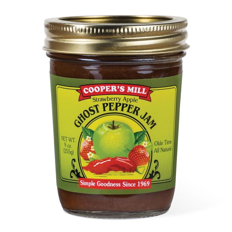 Cooper's Mill Strawberry Apple Ghost Pepper Jam, Half Pint