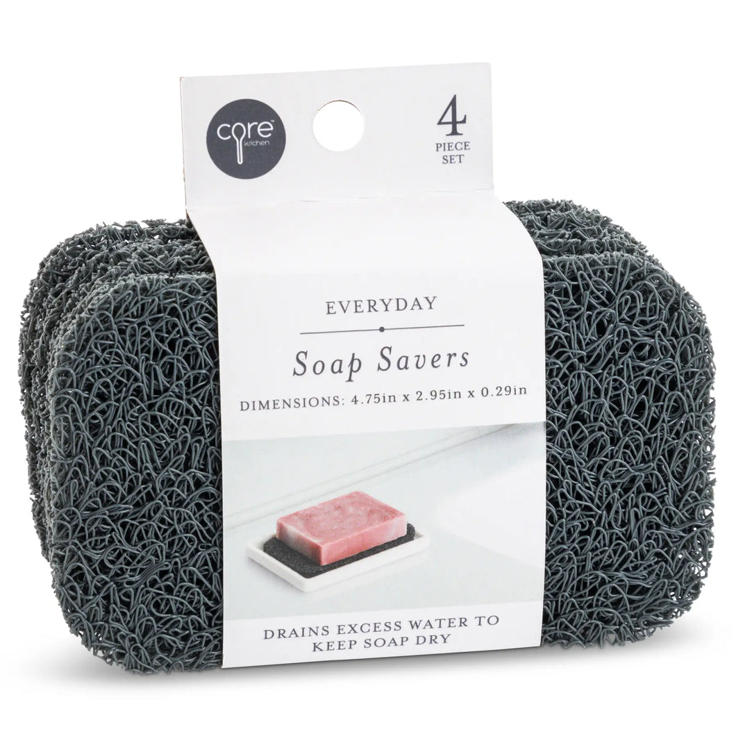 Core Kitchen Set of 4 Graphite Soap Savers – Outlet Express