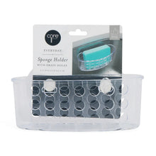Load image into Gallery viewer, Core Kitchen Clear Sponge Holder w/ Drain Holes