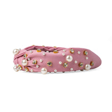 Load image into Gallery viewer, Crush Pull it Together Rhinestone &amp; Pearl Knotted Headband