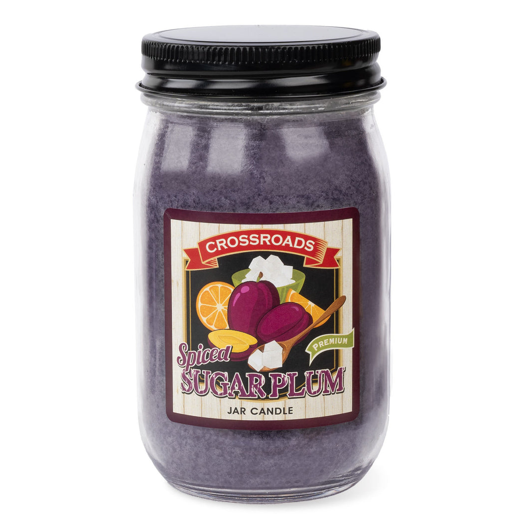 Crossroads Spiced Sugar Plum 12oz. Jar Candle