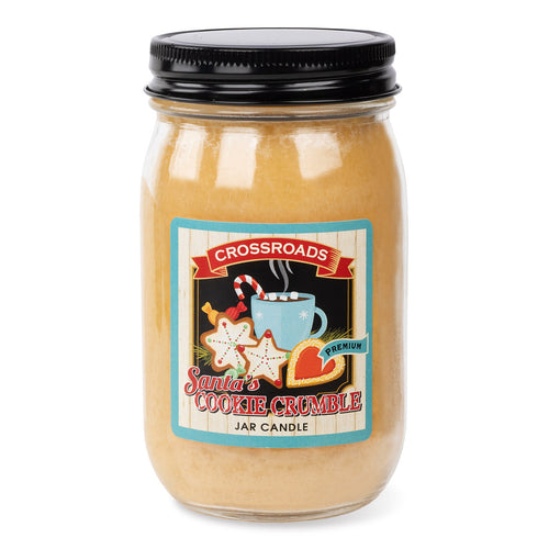 Crossroads Santa's Cookie Crumble 12oz. Jar Candle