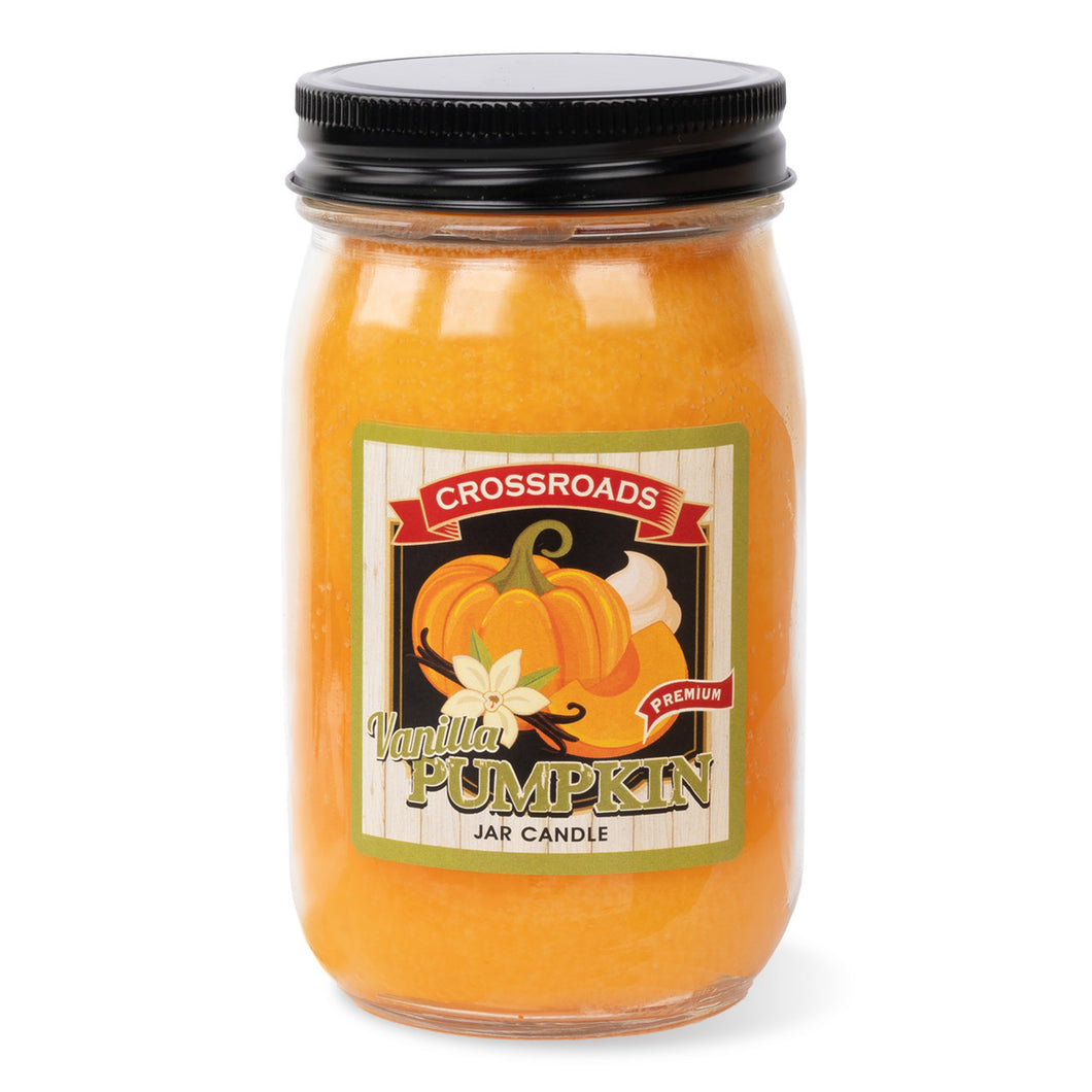 Crossroads Vanilla Pumpkin 12oz. Jar Candle