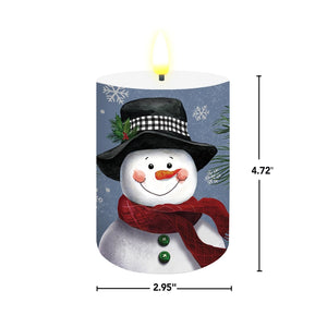 Briarwood Lane Smiling Snowman LED Flameless Candle