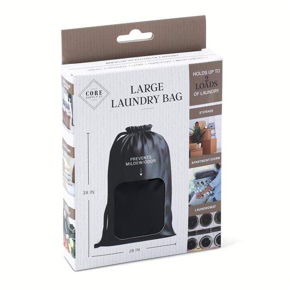 Core Home Large Portable Laundry Bag w/ Strap